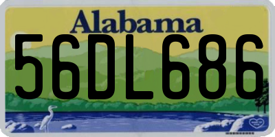 AL license plate 56DL686