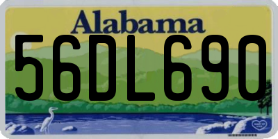 AL license plate 56DL690