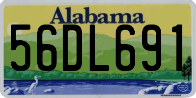 AL license plate 56DL691
