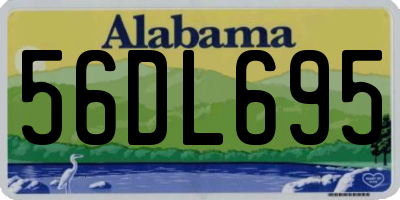 AL license plate 56DL695