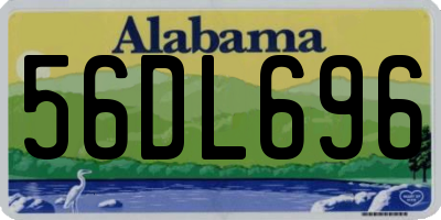 AL license plate 56DL696