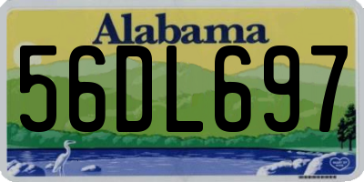 AL license plate 56DL697