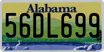AL license plate 56DL699