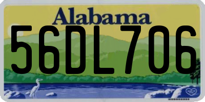 AL license plate 56DL706