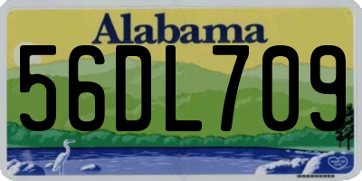 AL license plate 56DL709