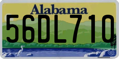 AL license plate 56DL710