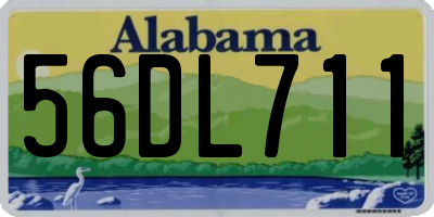 AL license plate 56DL711