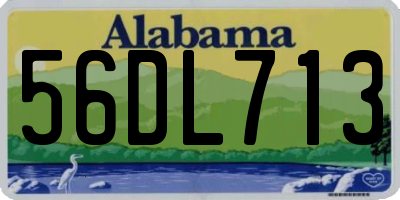 AL license plate 56DL713