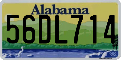 AL license plate 56DL714