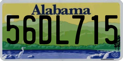 AL license plate 56DL715