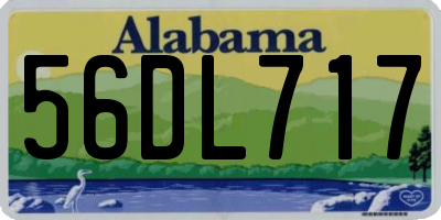 AL license plate 56DL717