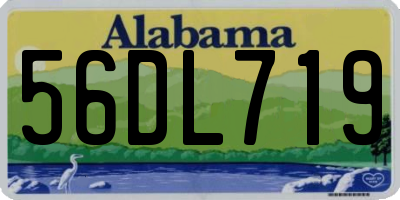 AL license plate 56DL719