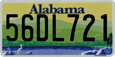 AL license plate 56DL721