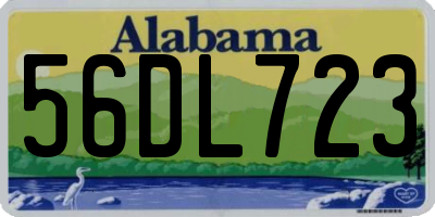 AL license plate 56DL723