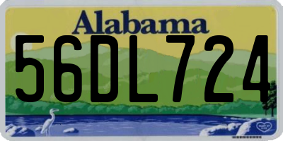 AL license plate 56DL724