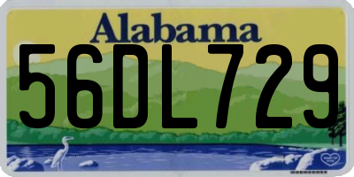 AL license plate 56DL729
