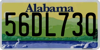 AL license plate 56DL730