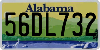 AL license plate 56DL732