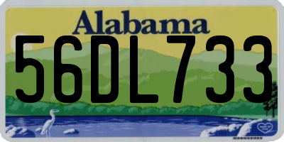 AL license plate 56DL733