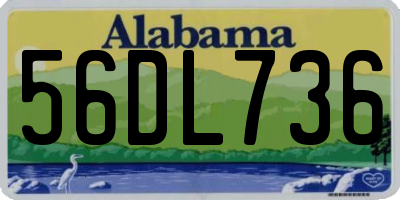 AL license plate 56DL736