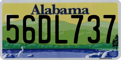 AL license plate 56DL737