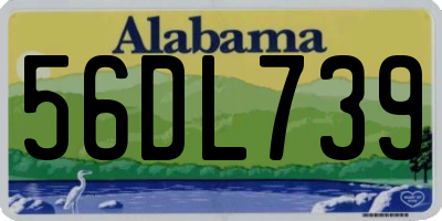 AL license plate 56DL739