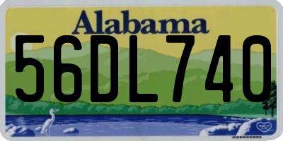 AL license plate 56DL740
