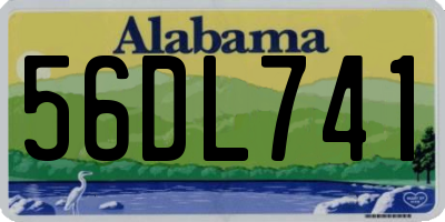 AL license plate 56DL741