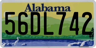 AL license plate 56DL742