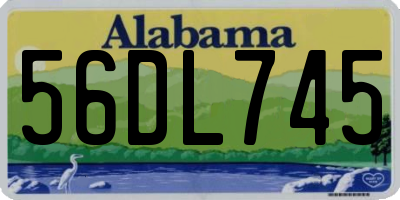 AL license plate 56DL745