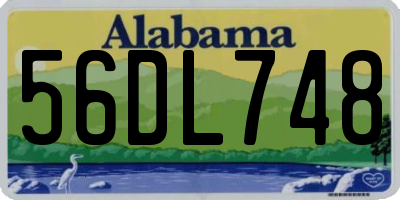 AL license plate 56DL748
