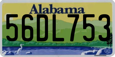 AL license plate 56DL753