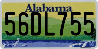AL license plate 56DL755