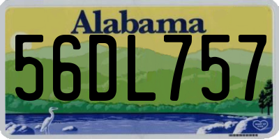 AL license plate 56DL757