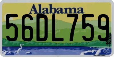 AL license plate 56DL759