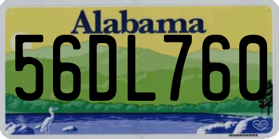 AL license plate 56DL760
