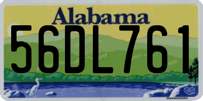 AL license plate 56DL761