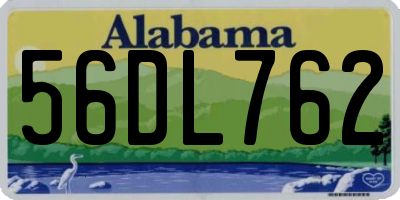 AL license plate 56DL762
