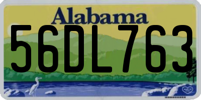 AL license plate 56DL763