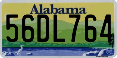 AL license plate 56DL764