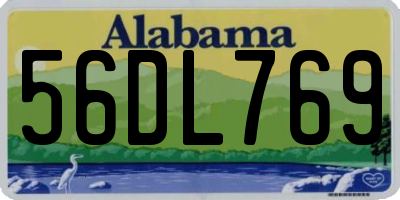 AL license plate 56DL769