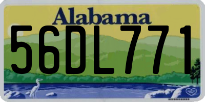 AL license plate 56DL771