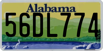 AL license plate 56DL774