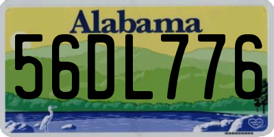 AL license plate 56DL776