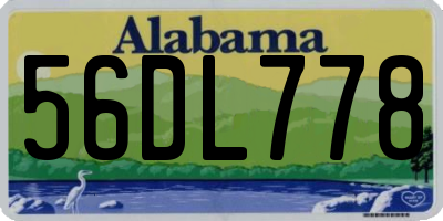 AL license plate 56DL778