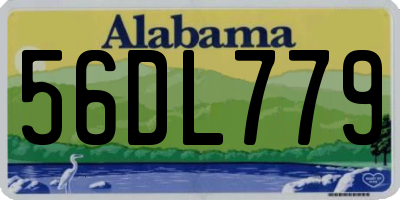AL license plate 56DL779