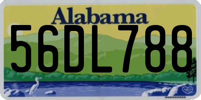 AL license plate 56DL788