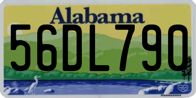 AL license plate 56DL790