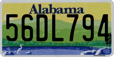 AL license plate 56DL794