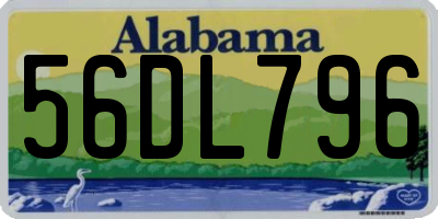 AL license plate 56DL796